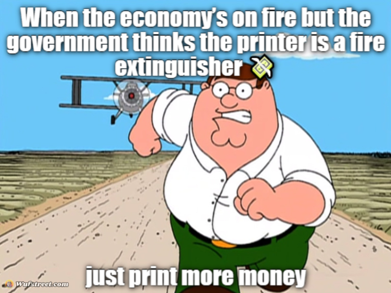 Peter Griffin running away