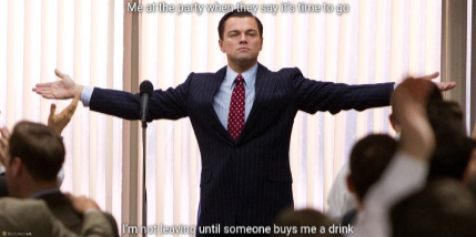 Wolf of Wall Street - I'm not leaving