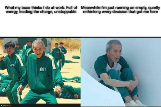 Squid Game Before After Old Man