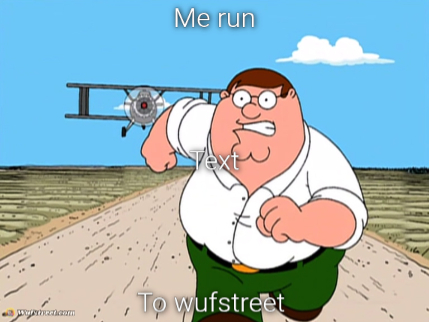 Peter Griffin running away
