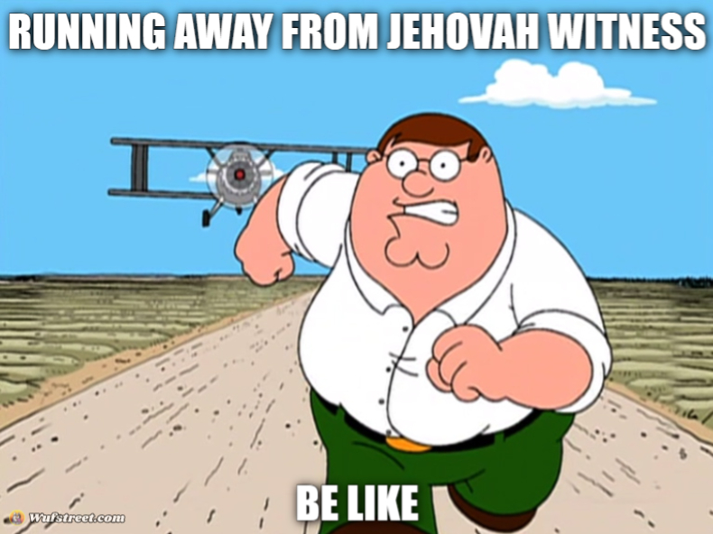 Peter Griffin running away