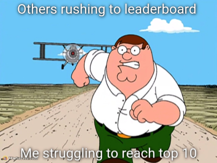 Peter Griffin running away