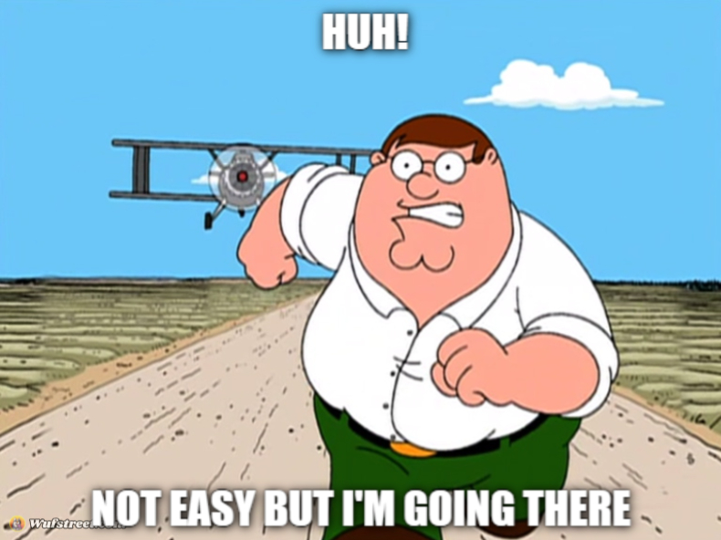 Peter Griffin running away