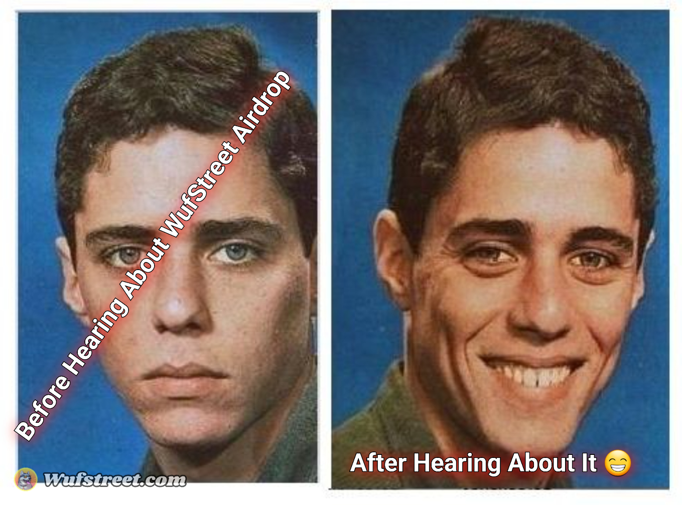 before after - sad happy face