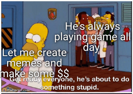 HOMER SIMPSON ABOUT TO DO SOMETHING STUPID