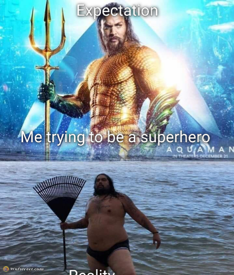 me vs reality - aquaman