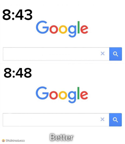 google before after