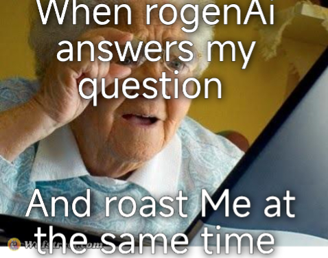 old lady at computer