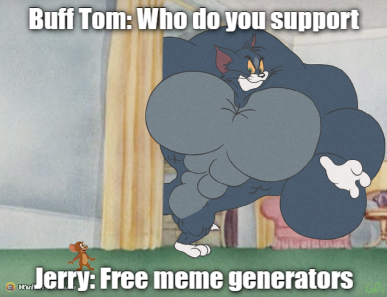 Buff Tom and Jerry Meme Template