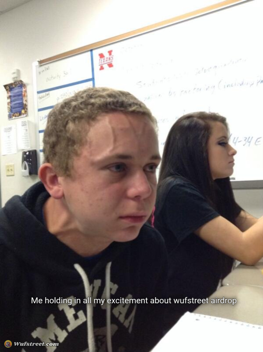 Boy holding his breath