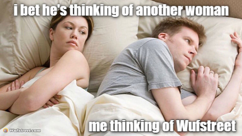 I bet he's thinking of other woman