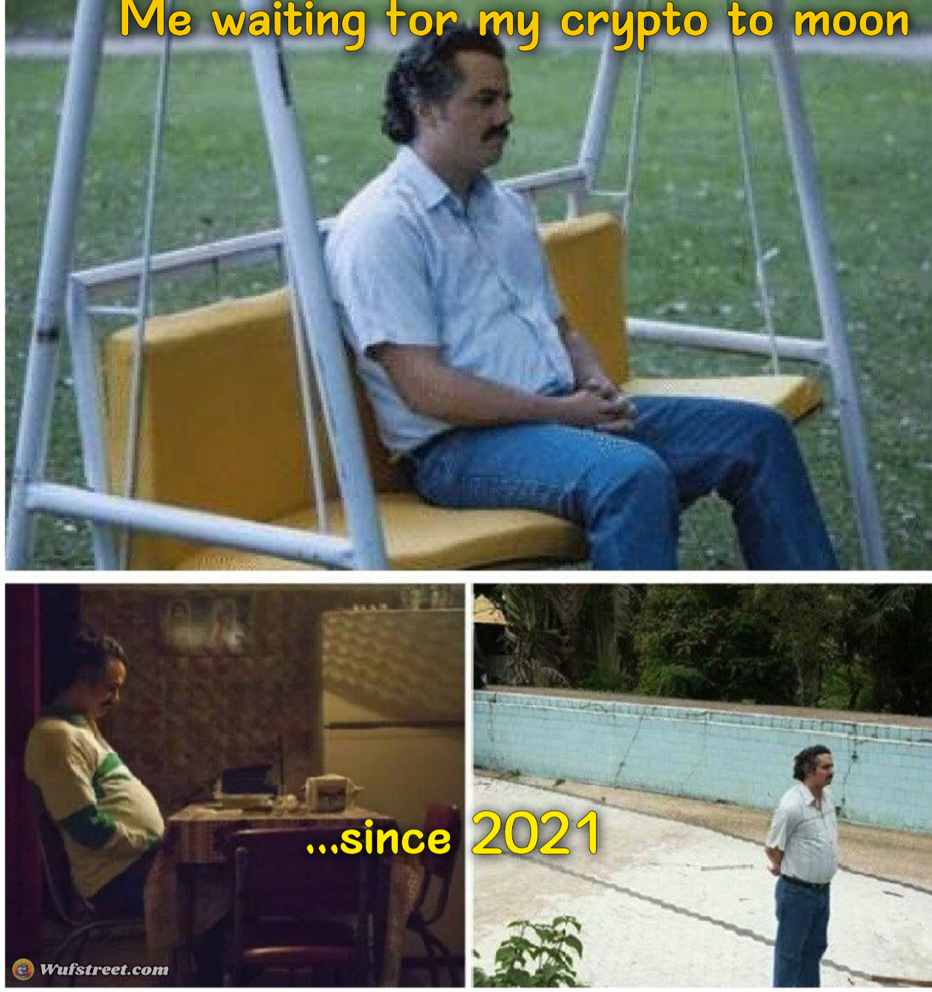 "Me waiting for my crypto to moon