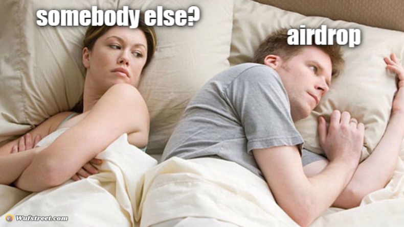 I bet he's thinking of other woman