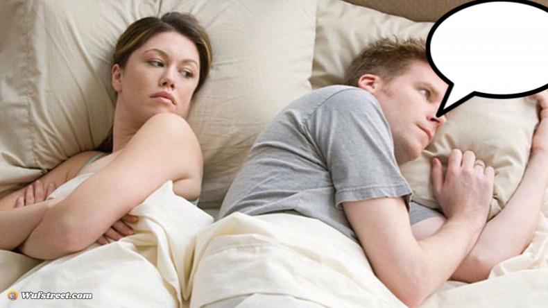 I bet he's thinking of other woman