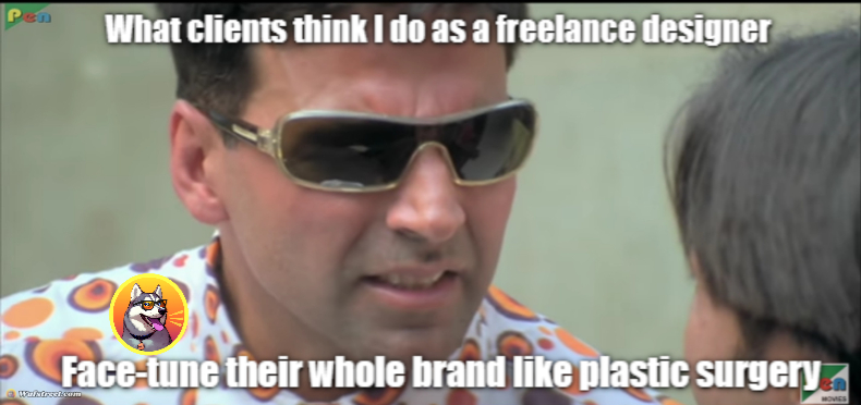 What they think I do vs What I actually do — Freelance Designer edition
