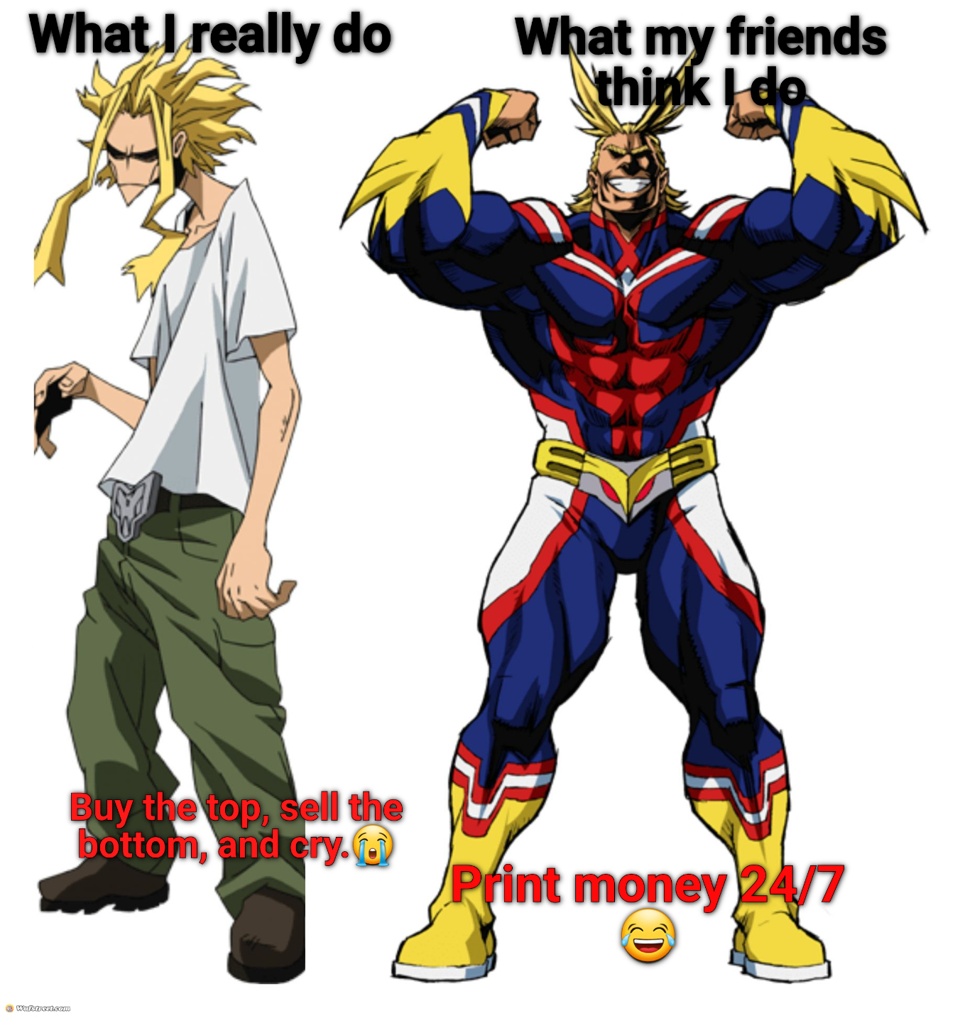 My Hero Academia All Might Weak vs Strong