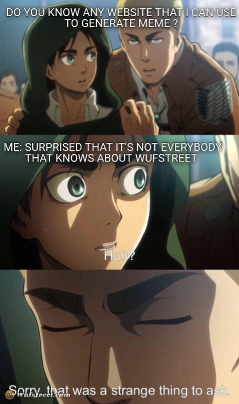 Strange question attack on titan