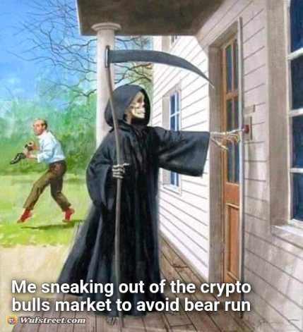 Grim Reaper Ringing Doorbell