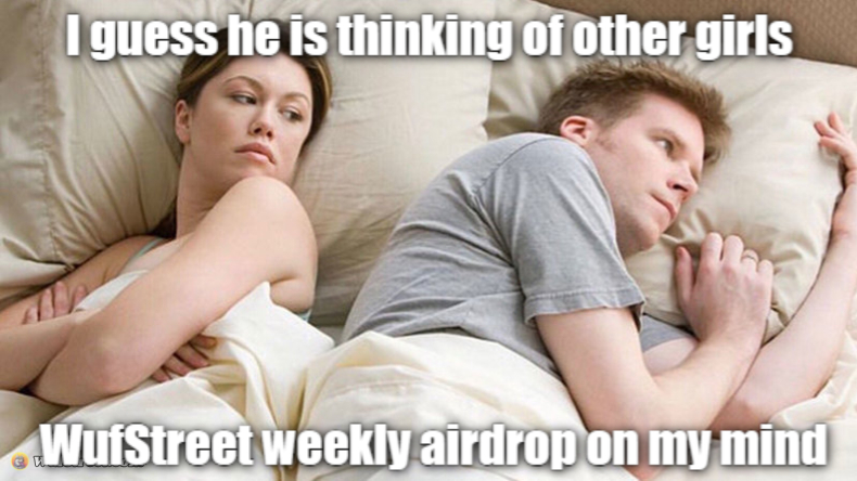 I bet he's thinking of other woman