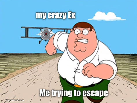 Peter Griffin running away
