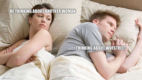 He's probably thinking about girls