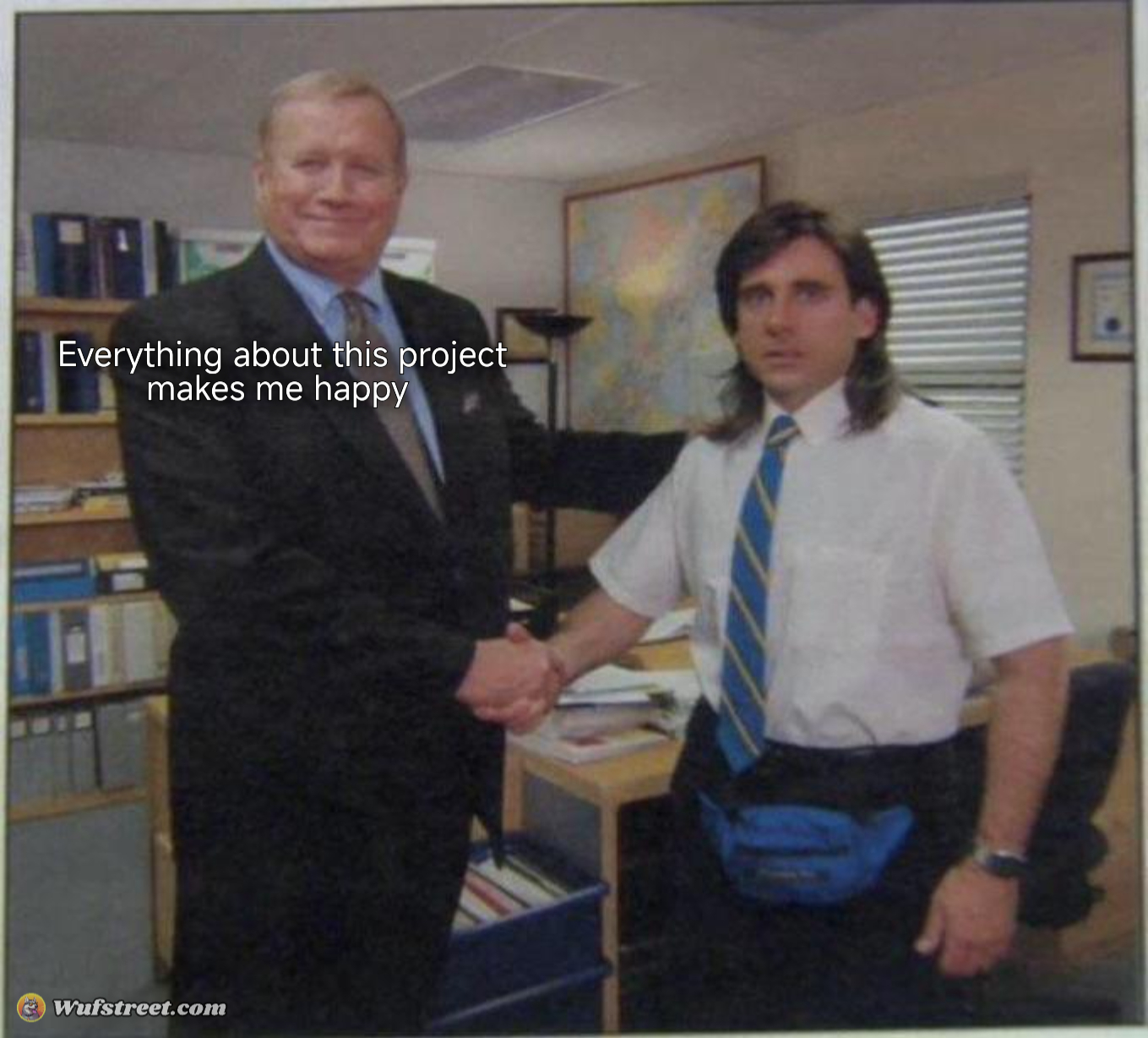 the office handshake