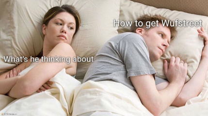He's probably thinking about girls