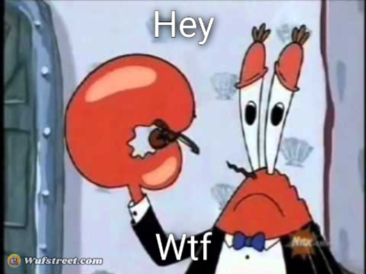 Mr. Krabs-Oh boo hoo.  This is the worlds smallest violin and it