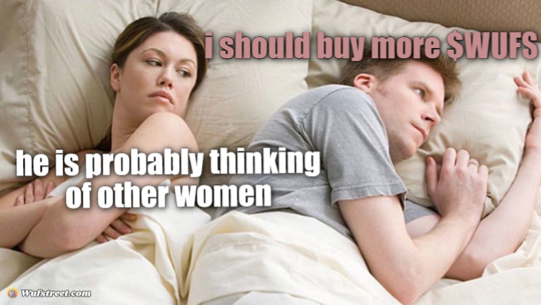 I bet he's thinking of other woman