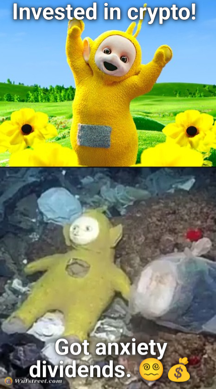 Teletubby before & after