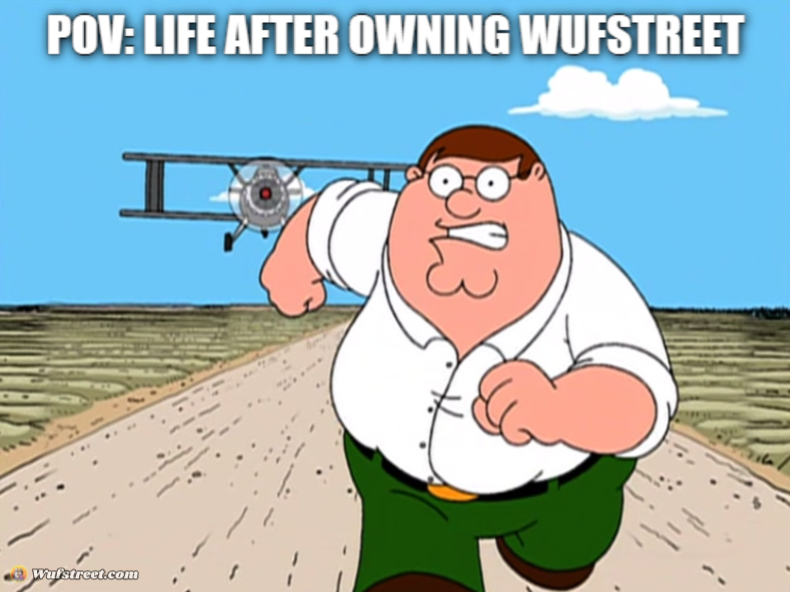 Peter Griffin running away