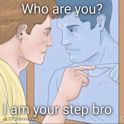 Pointing mirror guy