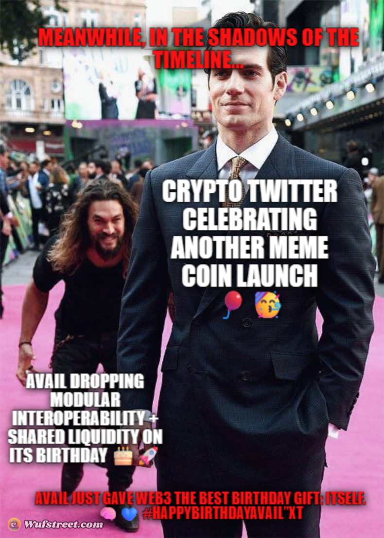 Aquaman Sneaking up on Superman