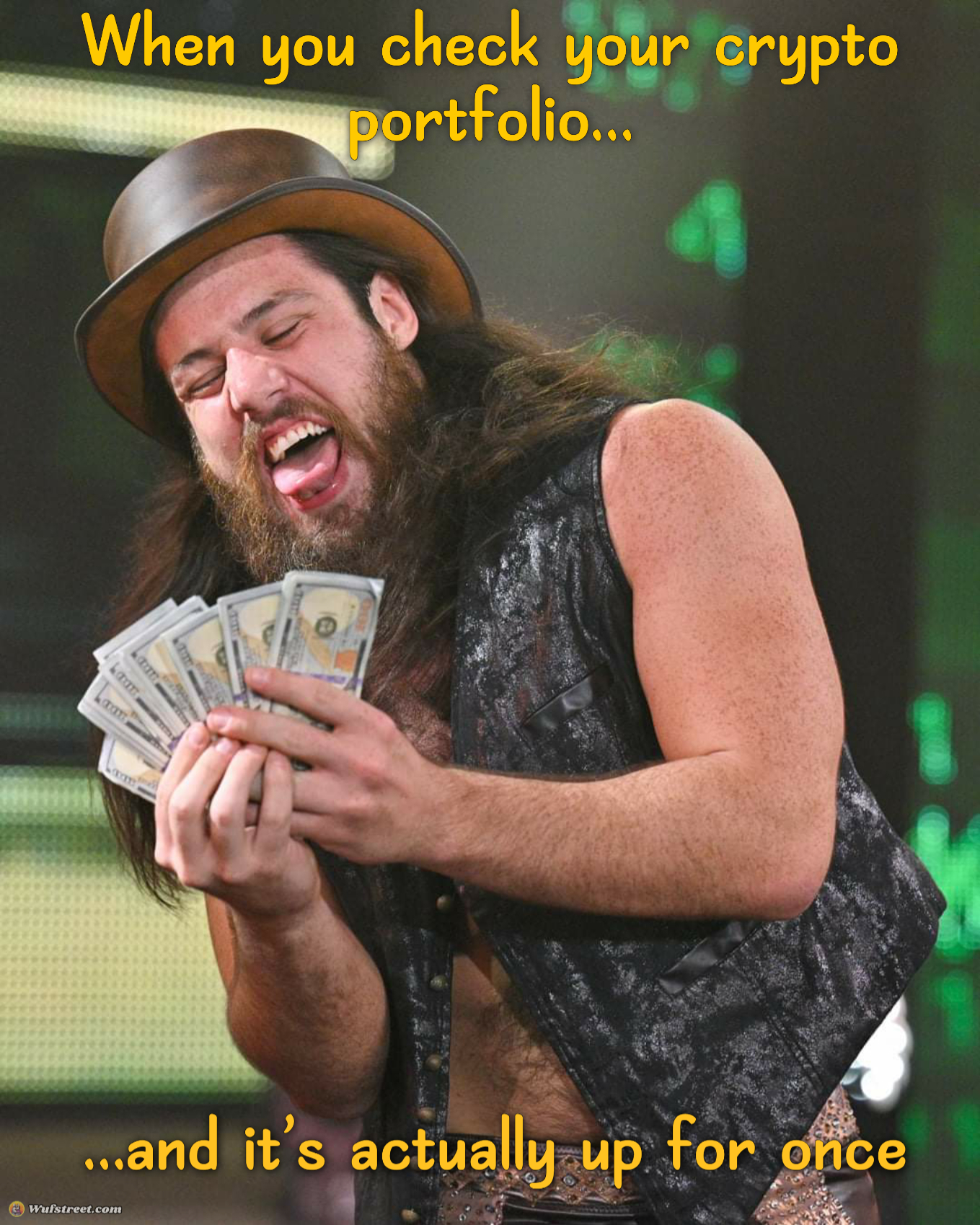 "When you check your crypto portfolio…"
