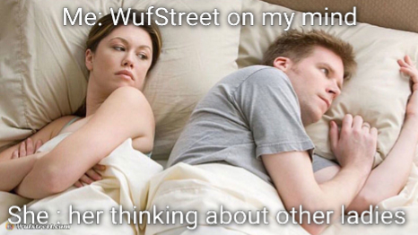 I bet he's thinking of other woman