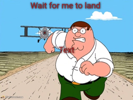 Peter Griffin running away