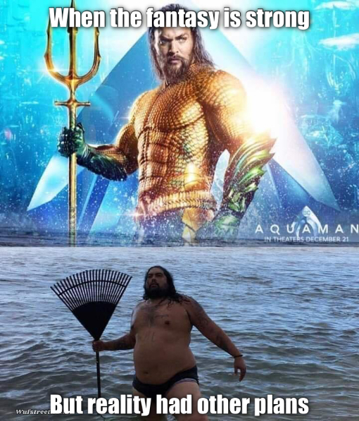 me vs reality - aquaman