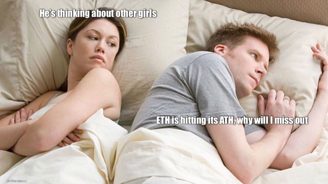 He's probably thinking about girls