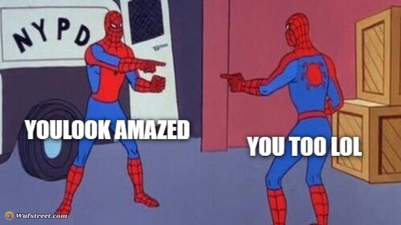 spiderman pointing at spiderman