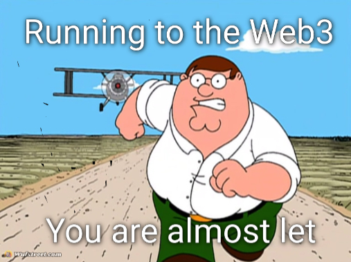 Peter Griffin running away