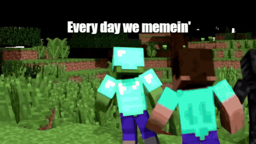 Minecraft dancing Meme