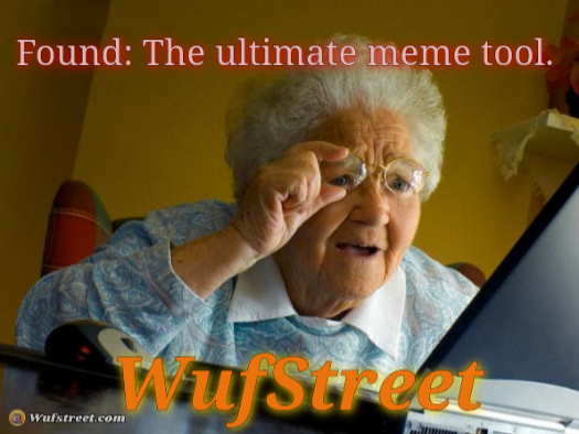 Old lady at computer finds the Internet