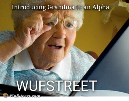 old lady at computer