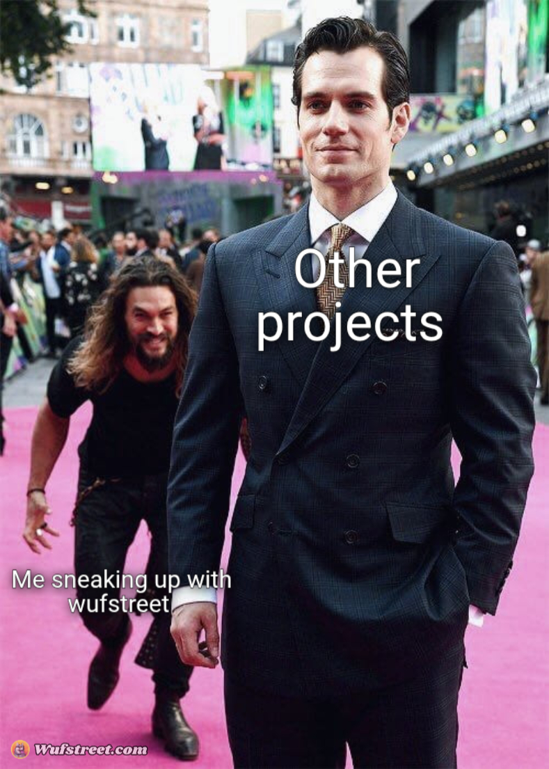 Aquaman Sneaking up on Superman